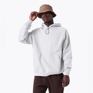 white zanerobe comfy hoodie pullover